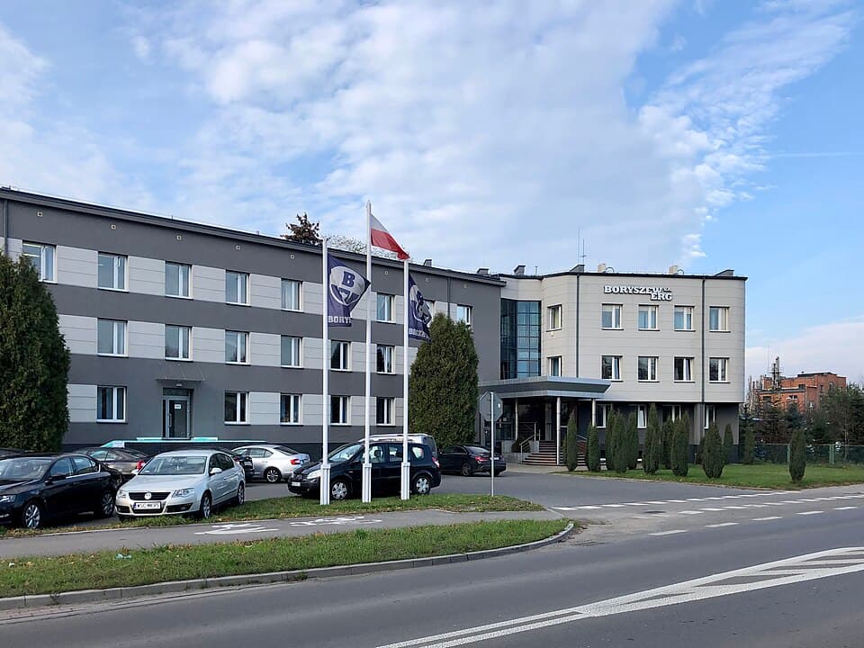 Sochaczew, Poland: Biurowiec zakładu produkcyjnego Boryszew S.A.